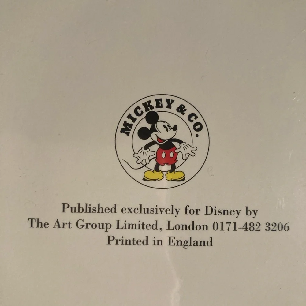Vtg Disney Reproduction Print of Original Story Sketch of Minnie and Mickey Card - Picture 4 of 5